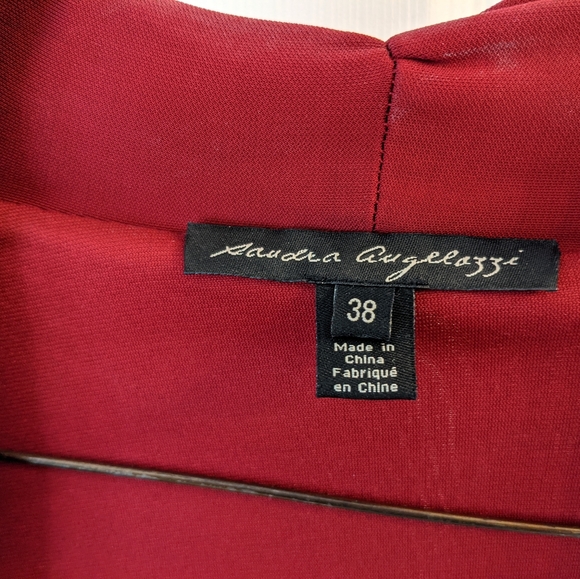 Burgindy Sandra Angelozzi Dress - Picture 3 of 5